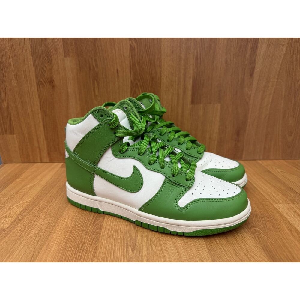 Nike Dunk High Chlorophyll-Sail Green White Women’s 7 Men’s 5.5